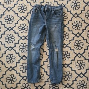 Wonder Nation Men's Distressed Skinny Jeans - Blue